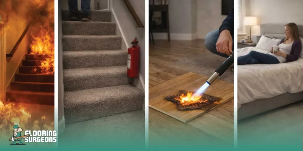 Fire safety ratings in flooring matter in the UK