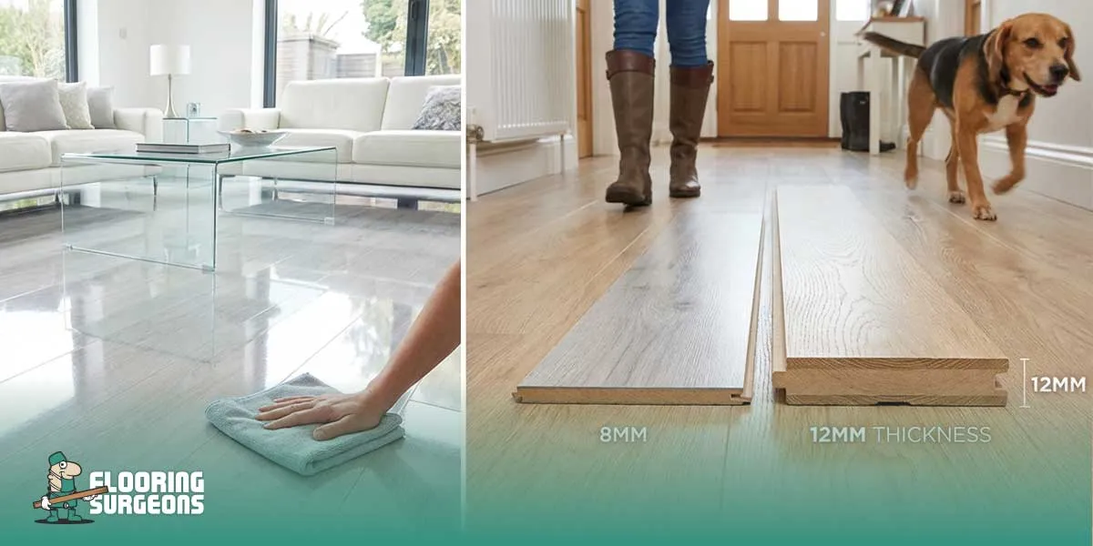 High Gloss Light Laminate Flooring