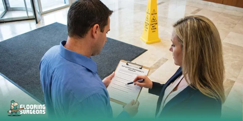 Slip Accident of flooring