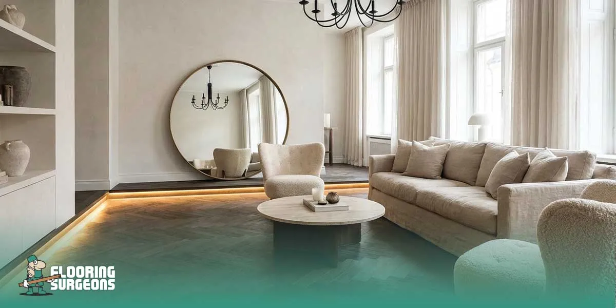 Styling Ideas with Dark Chevron Floors