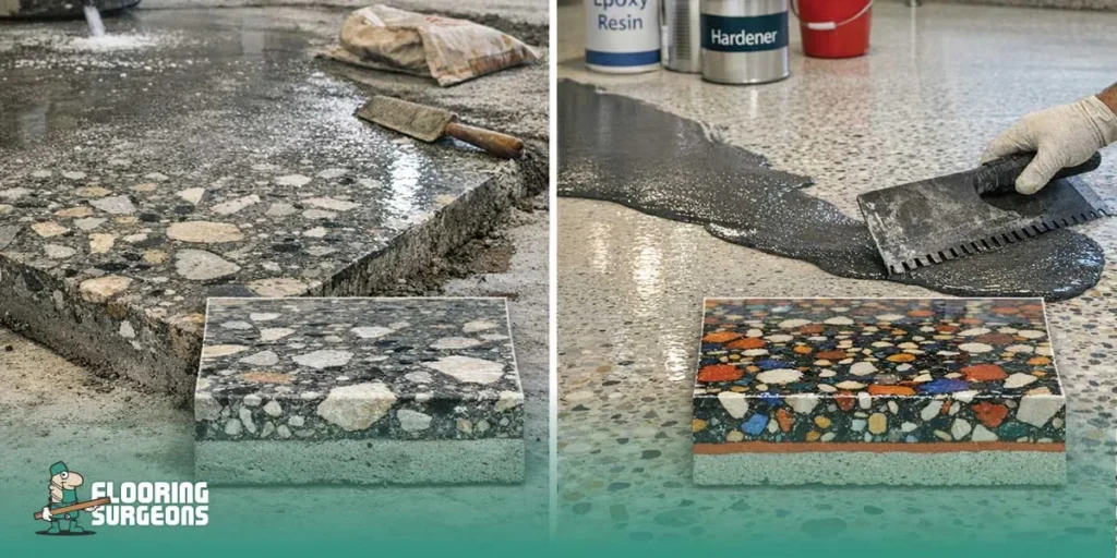 What Is Terrazzo Flooring Made Of Terrazzo Binder Types