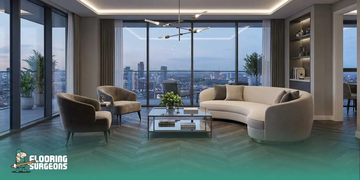 Timeless Appeal of Dark Chevron Floors