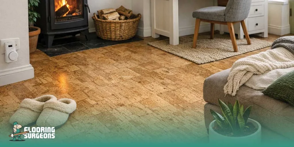 Sustainability in Interior Design cork flooring benefits