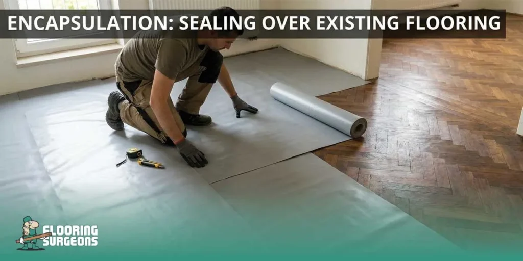 Does Parquet Flooring Have Asbestos sealing or covering the existing floor system
