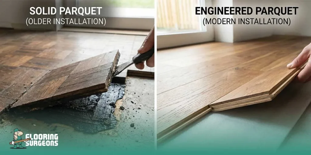 Does Parquet Flooring Have Asbestos the asbsetos risk of Engineered Parquet vs Solid Parquet