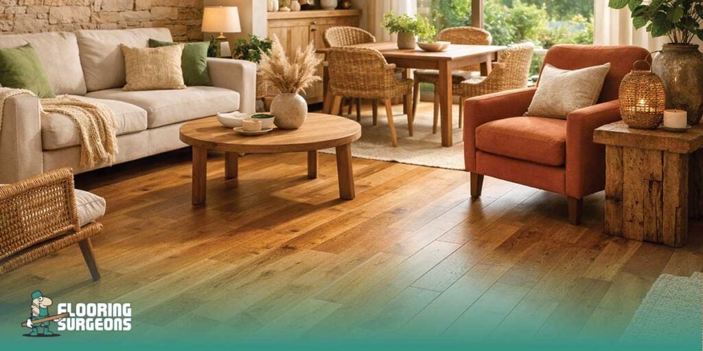 Moody Interiors & Earthy Tones Create a Cohesive Moody Interior with the Right Flooring