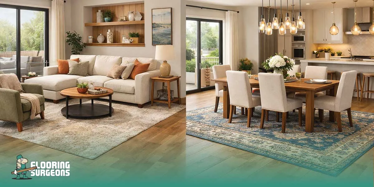 Defined spaces with stylish rugs