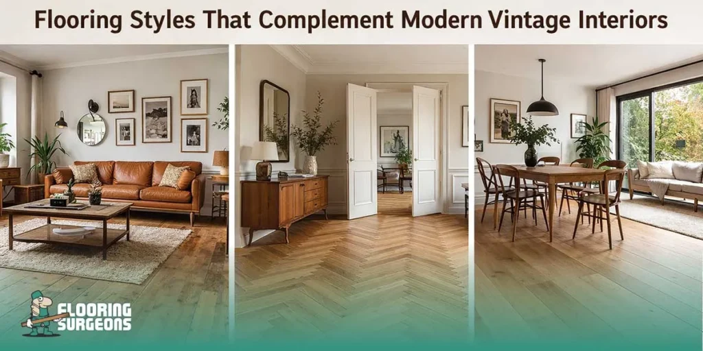 Flooring Styles That Complement Modern Vintage Interiors