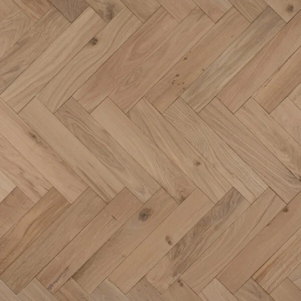 Raw 14/3 x 90mm Unfinished Oak Herringbone Engineered Wood Flooring
