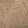 Raw 14/3 x 90mm Unfinished Oak Herringbone Engineered Wood Flooring