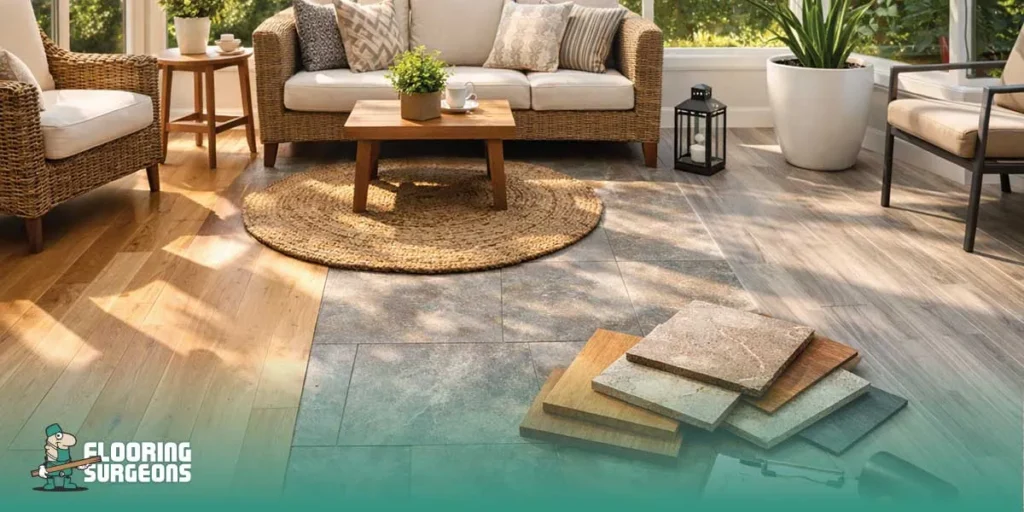 Serene Sunroom Ideas How Flooring Transforms the Look of a Sunroom