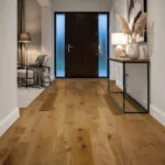 Rustic Natural Oak Engineered Wood Flooring in modern living room