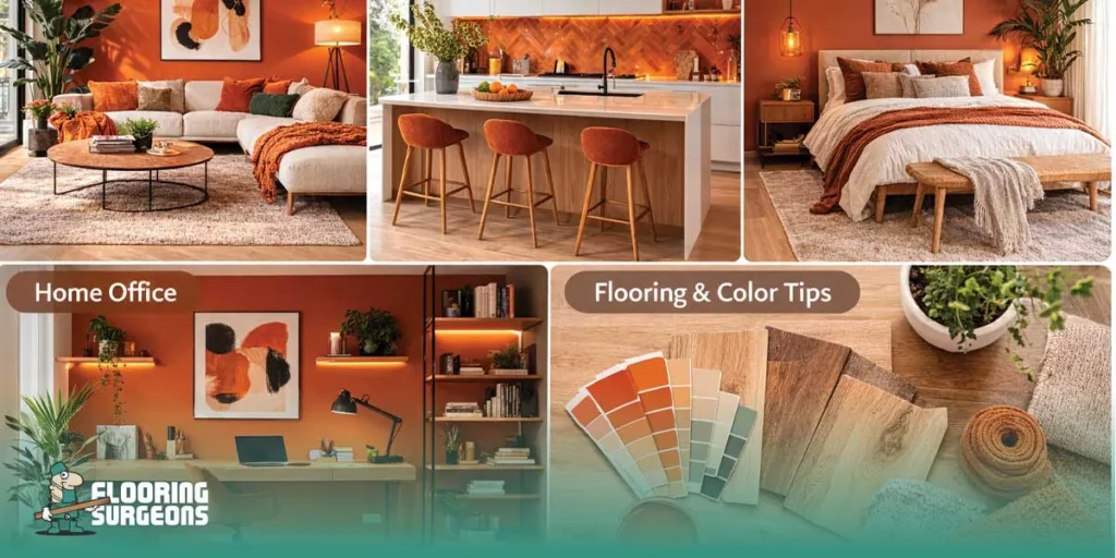 Room by Room Orange Colour Palette Ideas