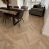 Parquet 18 x 90mm Unfinished Oak Herringbone Solid Wood Flooring