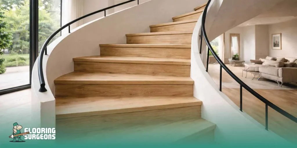 spiral staircase flooring