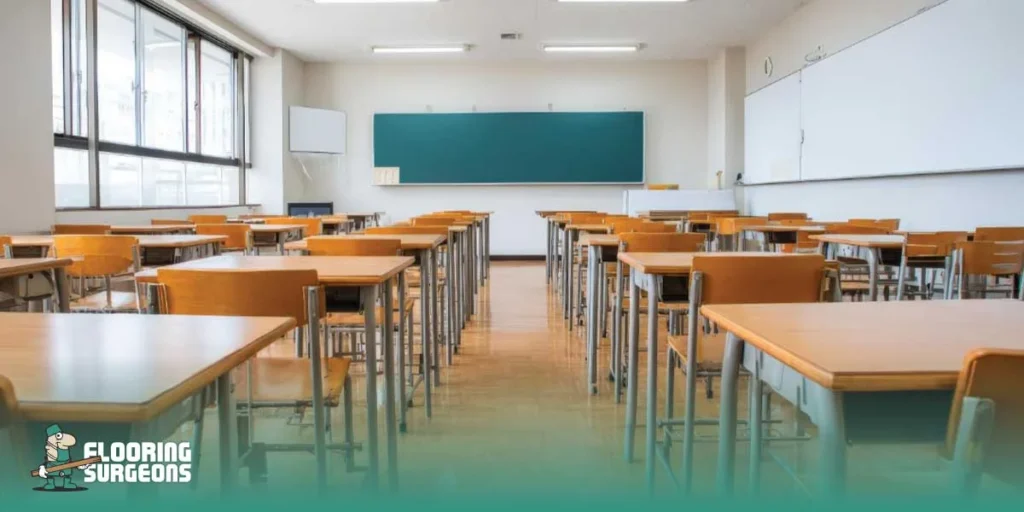 what kind of flooring is in schools