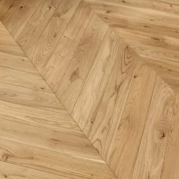 Origin 15mm Natural Oak Chevron Solid Wood Flooring