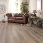 Aragon Oak Glue Down LVT Flooring in modern living room
