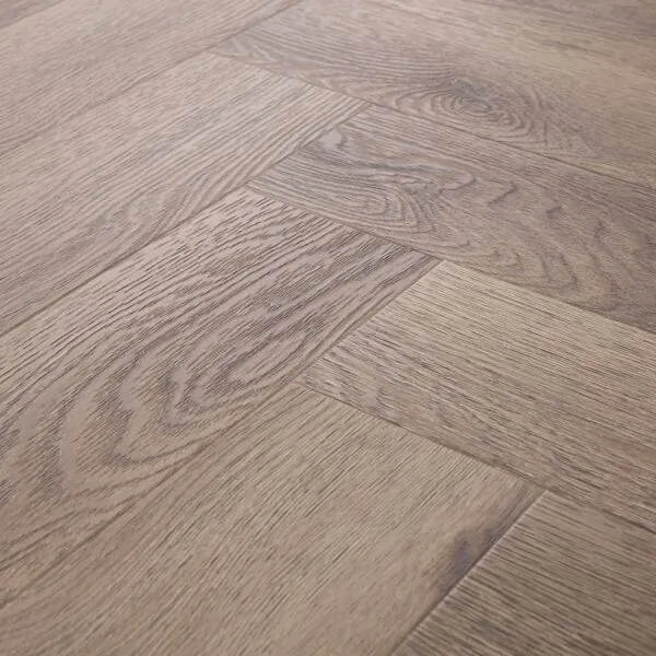 Bond 2.5mm Aragon Oak Herringbone Glue Down LVT Flooring
