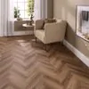 Bond 2.5mm Castile Oak Herringbone Glue Down LVT Flooring