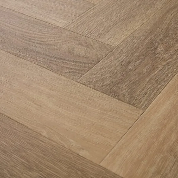 Bond 2.5mm Cordoba Oak Herringbone Glue Down LVT Flooring