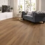 Granada Oak Glue Down LVT Flooring in modern living room