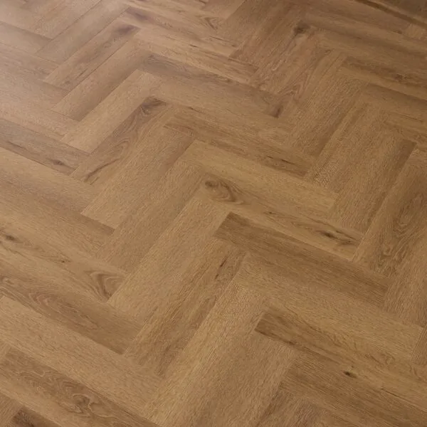 Bond 2.5mm Granada Oak Herringbone Glue Down LVT Flooring