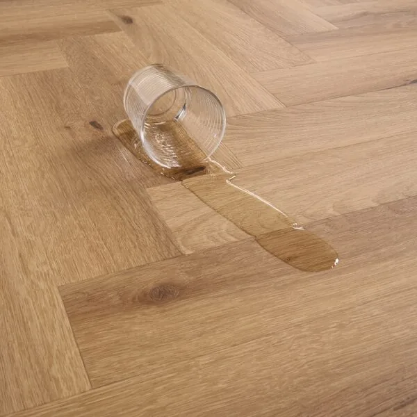 Bond 2.5mm Madrid Oak Herringbone Glue Down LVT Flooring
