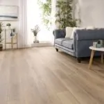 Marbella Oak Glue Down LVT Flooring in modern living room