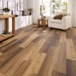 Salamanca Oak Glue Down LVT Flooring in modern living room
