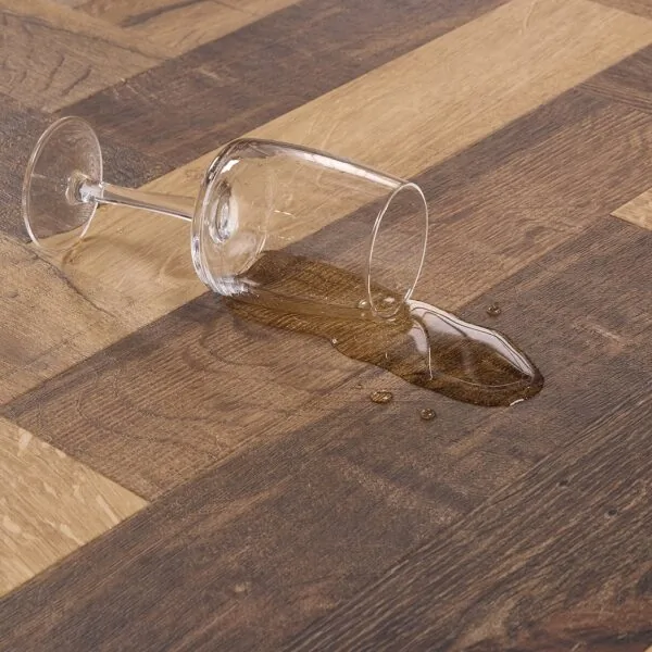 Bond 2.5mm Salamanca Oak Herringbone Glue Down LVT Flooring