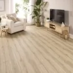 Toledo Oak Glue Down LVT Flooring in modren livingroom