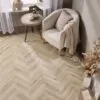 Bond 2.5mm Toledo Oak Herringbone Glue Down LVT Flooring