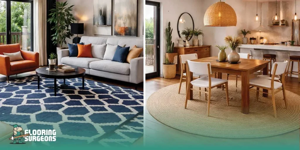 Modern living and dining harmony