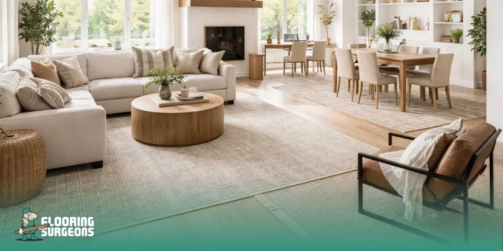 Modern open-plan living and workspaces