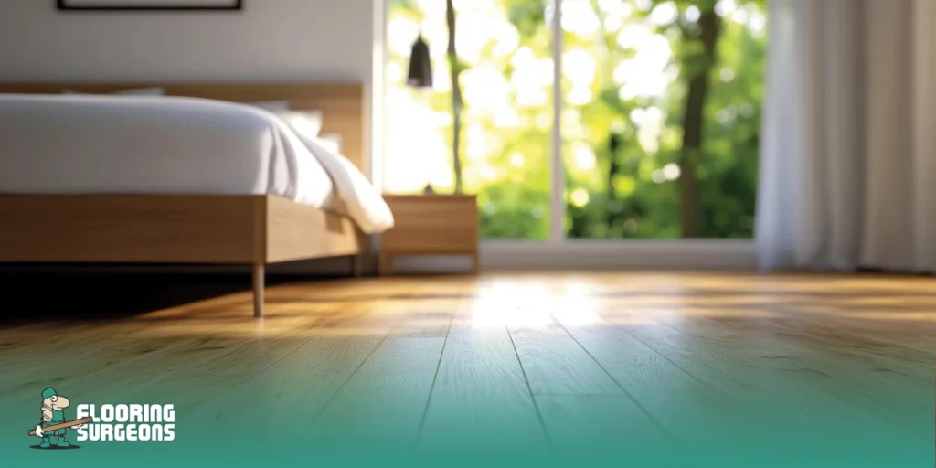 Bold grain or tone variation wood-look flooring