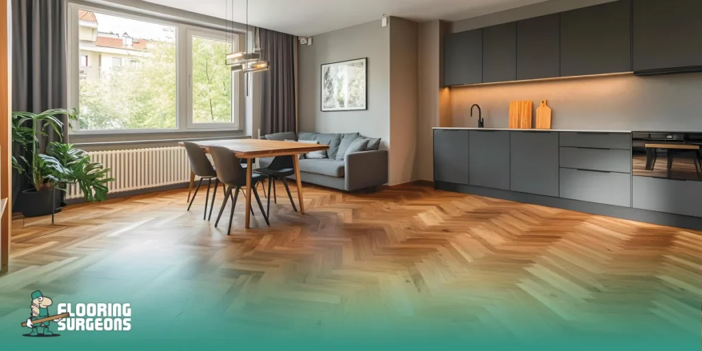 Movement and elegance with herringbone flooring