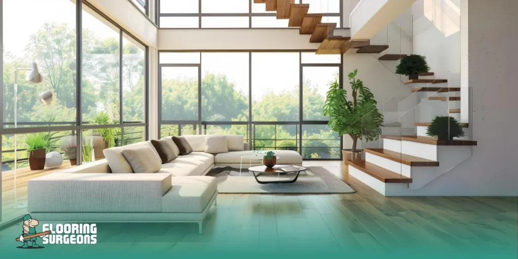The texture and finish of your floors can affect how airy or confined a space feels. 