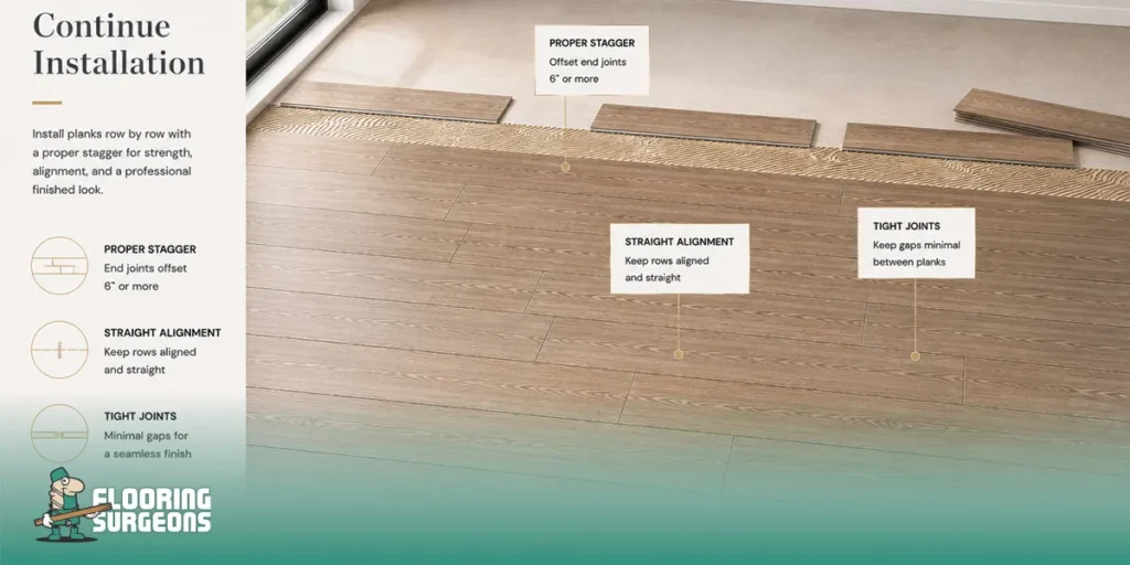 Continue Installation Across the Room