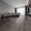Dark Earl Grey Oak Classic Laminate Flooring in modern living room