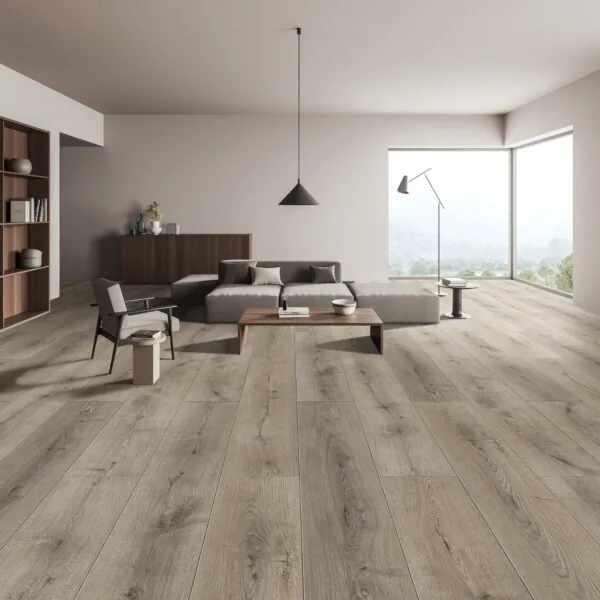 Flair 12mm Malted Grey Oak Classic Laminate Flooring
