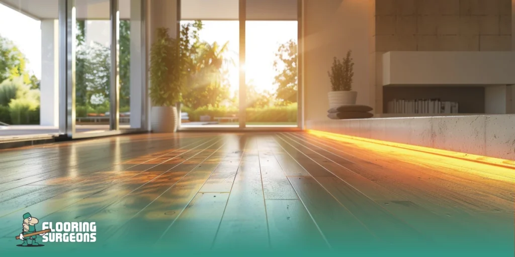Thermal effusivity flooring
