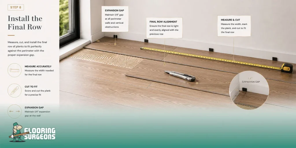 Install the Final Row