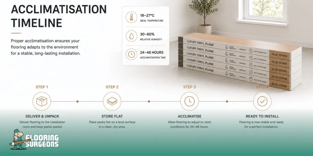 Leave Flooring for 24–48 Hours