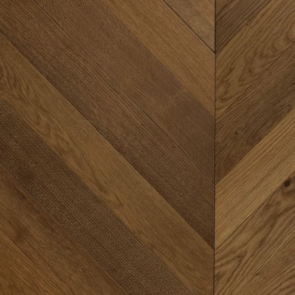 Nevada 14/3 x 90mm Double Smoked Oak Chevron Engineered Wood Flooring