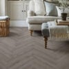 Flair 12mm Dark Earl Grey Oak Herringbone Laminate Flooring