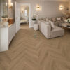 Flair 12mm Toasted Oak Herringbone Laminate Flooring