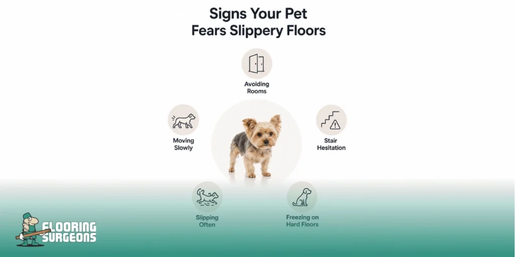 Signs Your Pet May Be Afraid of Slippery Floors