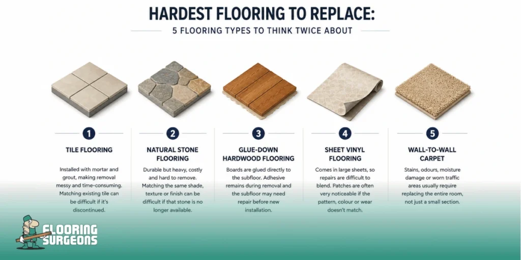 Hardest Flooring to Replace: 5 Flooring Types to Think Twice About
