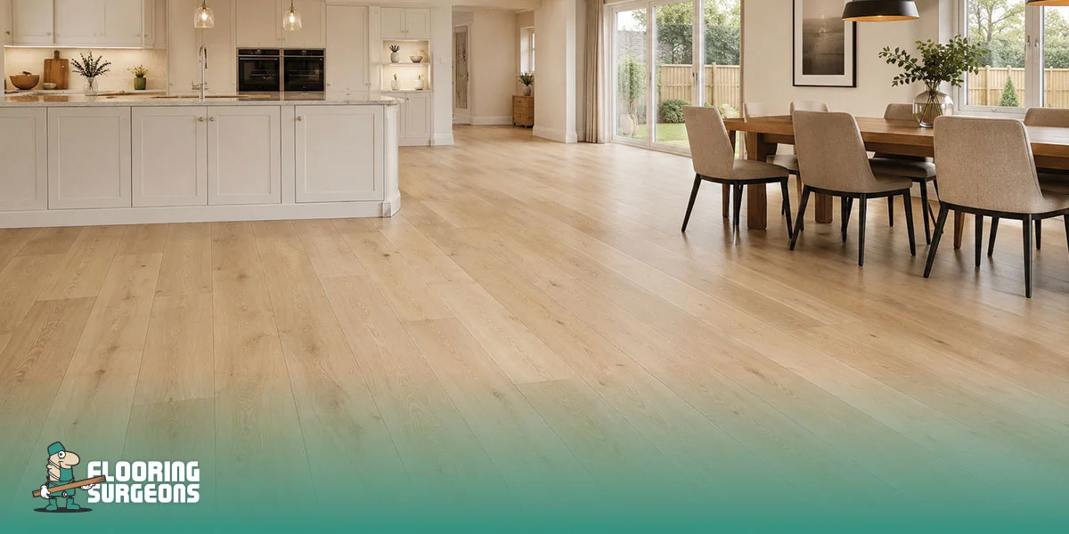 cream engineered wood flooring